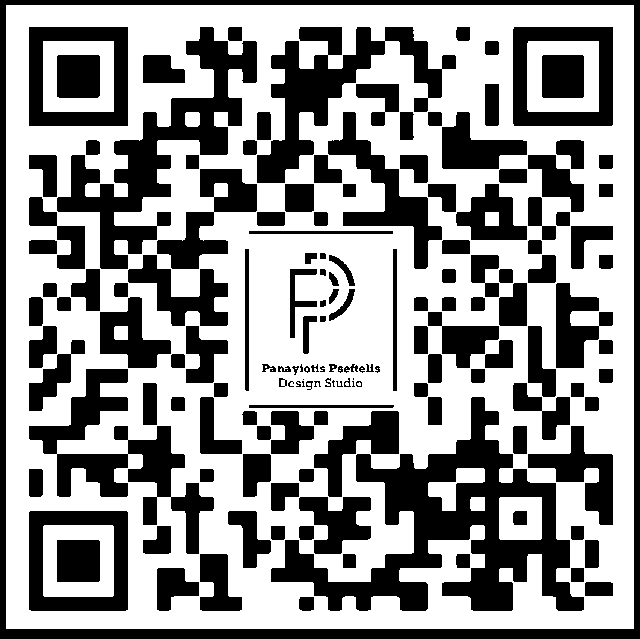 QR code linking to the studio's channels on Linktree